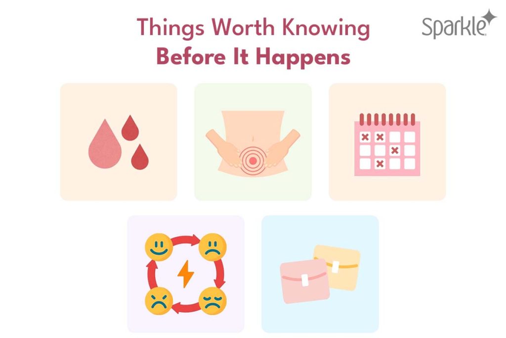 Things Nobody Warned Us About Before Getting Our First Period.Sparkle.sanitary-pad